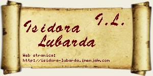 Isidora Lubarda vizit kartica